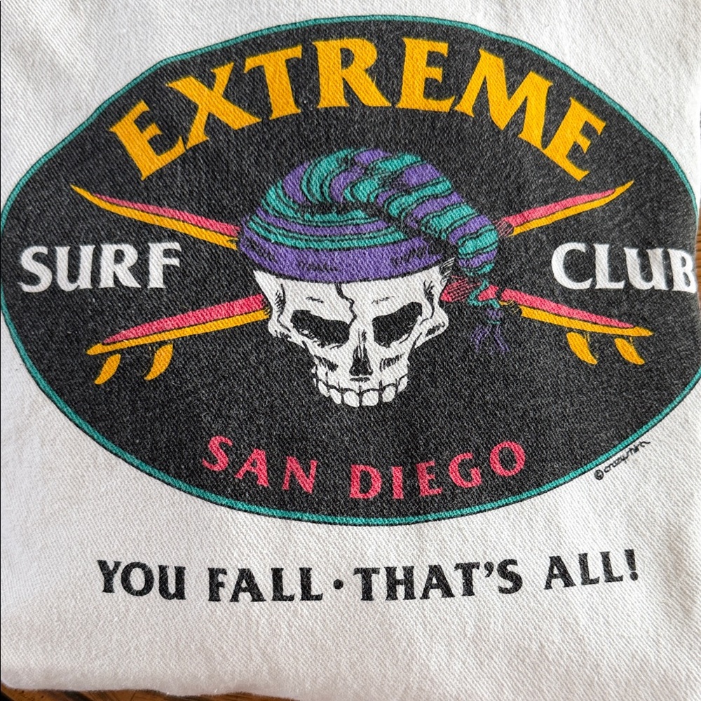 CRAZYSHIRT HAWAII NEW VTG Hoodie Skull LogoExtremeSurfClubPristine Collectible L